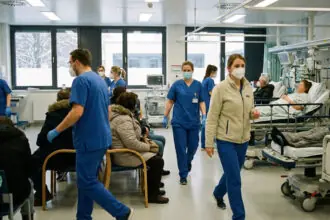 Επιβαρυμένο τμήμα επειγόντων σε νοσοκομείο στη βόρεια Γερμανία λόγω αυξημένων κρουσμάτων γρίπης