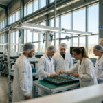 Eine moderne Produktionshalle eines mittelständischen Unternehmens in Griechenland