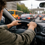 Εκνευρισμένος οδηγός αντιδρά στην αυξημένη κίνηση στους δρόμους της πόλης