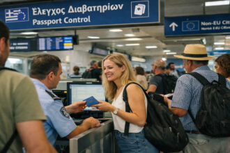 Passagiere am Flughafen in Griechenland profitieren von beschleunigten Kontrollen ohne EES-Registrierung