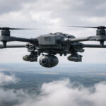 Στρατιωτικό μη επανδρωμένο αεροσκάφος παρακολούθησης της γερμανικής βιομηχανίας σε πτήση
