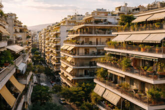 Eine moderne Wohnanlage in Griechenland, die bei ausländischen Investoren beliebt ist