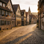 Γραφικά μεσαιωνικά σπίτια και λιθόστρωτα σοκάκια σε άγνωστο γερμανικό προορισμό