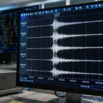 Ein Blick auf eine Küstenstadt in der Präfektur Lasithi auf Kreta im frühen Morgenlicht.