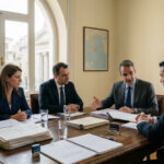 Das griechische Parlament in Athen, wo über die Aufhebung der Immunität von elf Abgeordneten aus Nordgriechenland entschieden wird.