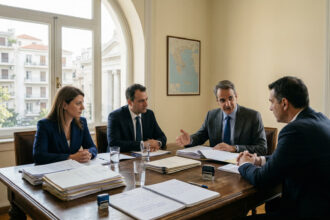 Das griechische Parlament in Athen, wo über die Aufhebung der Immunität von elf Abgeordneten aus Nordgriechenland entschieden wird.