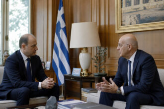 Treffen des deutschen Außenministers mit dem griechischen Außenminister in Athen