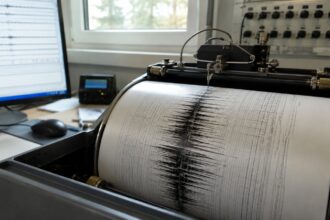 Σεισμογράφος καταγράφει σεισμική δόνηση στη Βάδη-Βυρτεμβέργη.