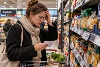 Καταναλωτής συγκρίνει τιμές σε γερμανικό σούπερ μάρκετ