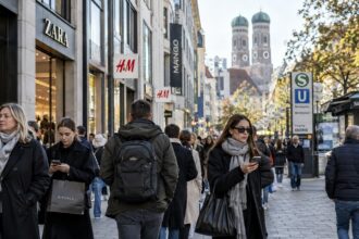 Γερμανοί πολίτες σε εμπορικό δρόμο της Γερμανίας